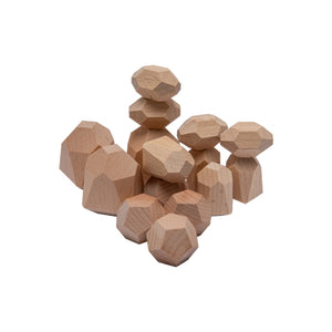 Houten gekleurde Jenga bouwstenen