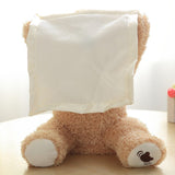 30Cm Robot Teddybeer Verstoppertje Geanimeerde Elektronische Beer Muziek Knuffel Pluche Talking Spelen Seek Verlegen Beer gift Voor Kids|Elektronische Huisdieren|