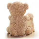 Pratende & bewegende 'kiekeboe' teddybeer
